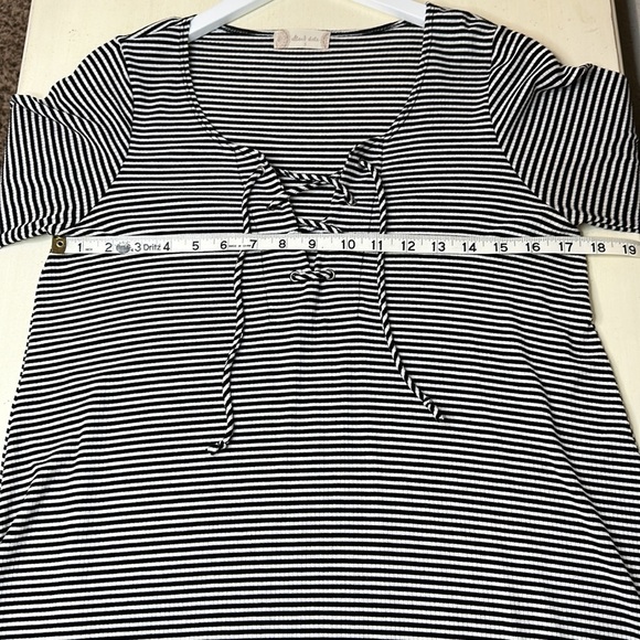Altar'd State A Line Black and White Striped Dress Size Small - Picture 10 of 13